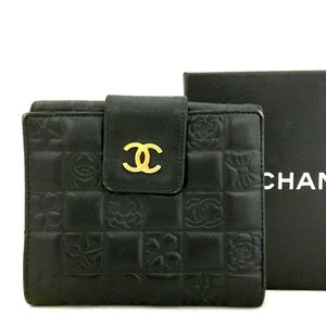 AUTHENTIC CHANEL ICON CC LOGO BIFOLD WALLET /71391